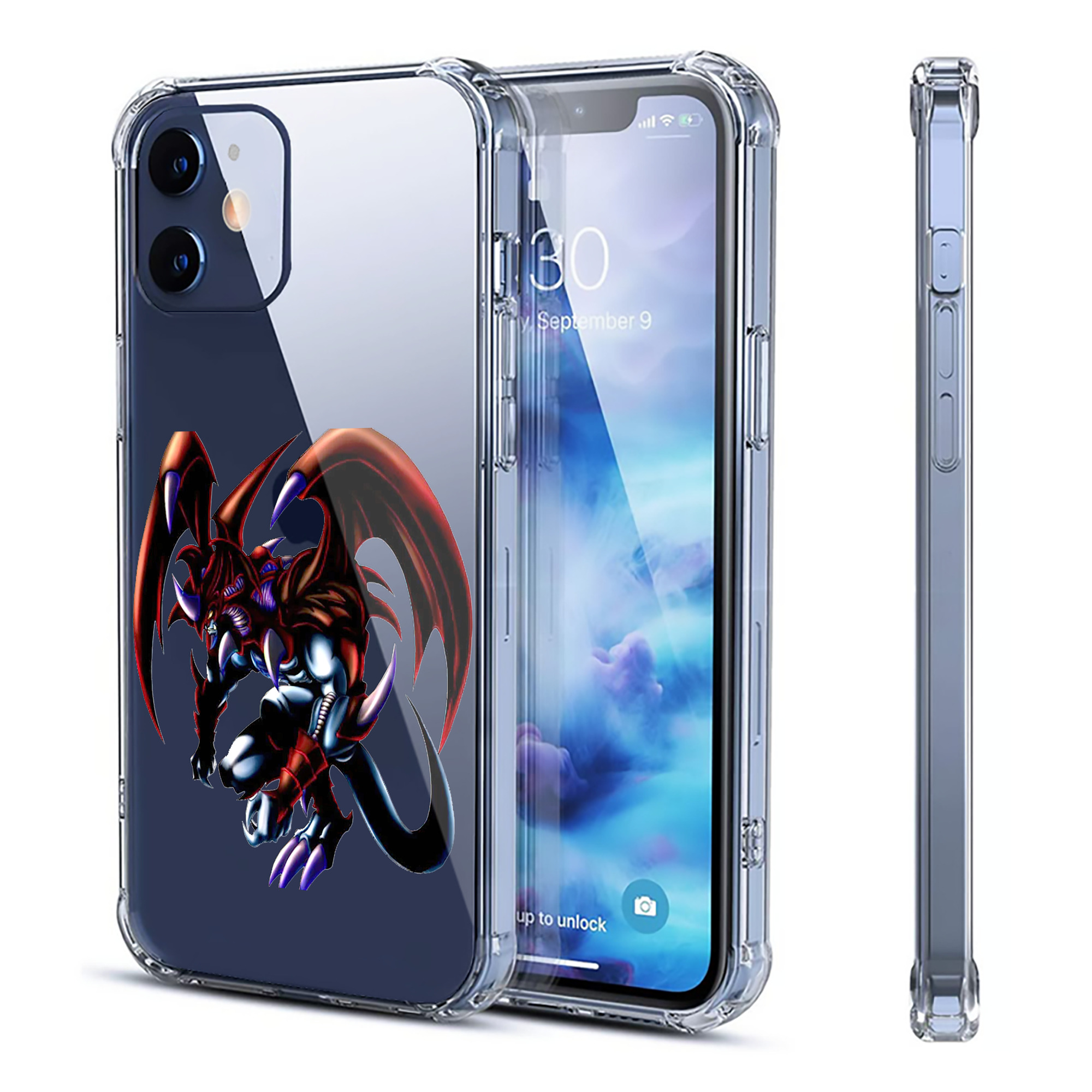 （画像用） 遊☆戯☆王 Yu-Gi-Oh! 【iPhone 12シリーズ対応】透明スマホケース（クリアソフトケース）